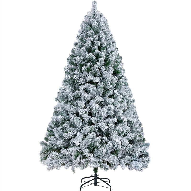 Annilee Unlit Flocked Artificial Christmas Tree, 6 ft