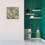  «The Center 1 Abstract Turquoise» par Cheryl Warrick, art mural sur toile, 26 po x 26 po-903584921