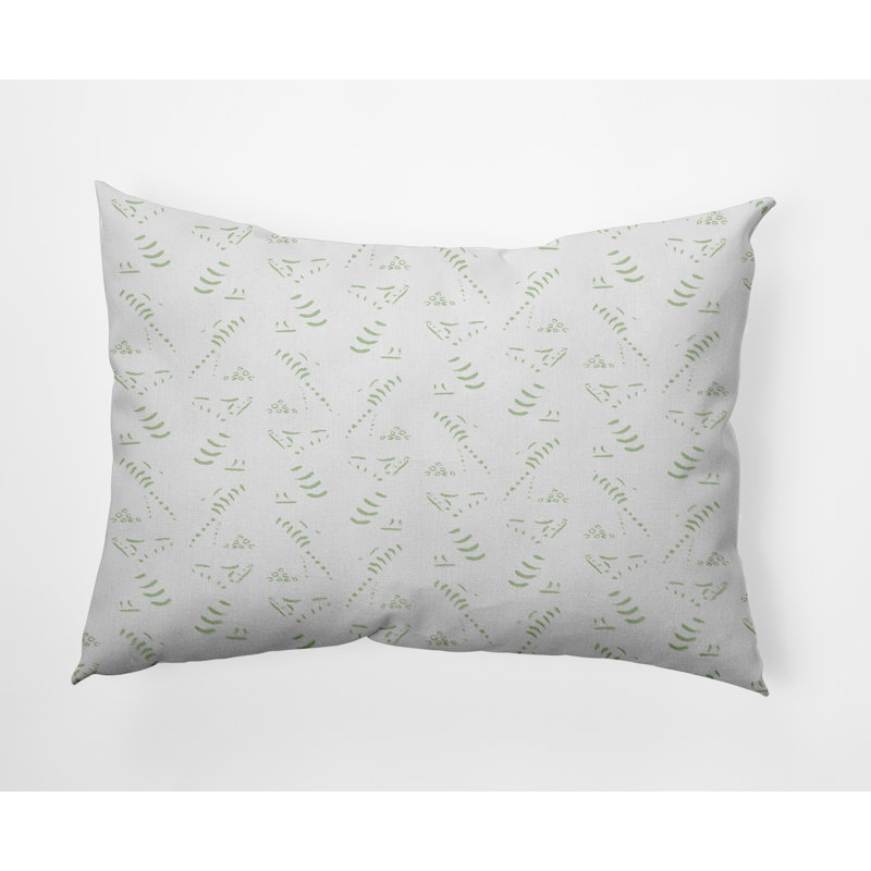 Outdoor Reversible Throw Pillow, Light Green