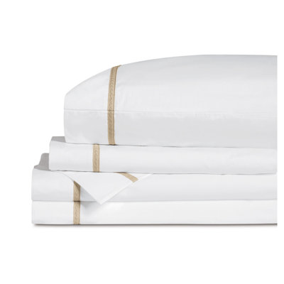 Ensemble de draps en percale de coton à densité de tissage 200 fils Ember