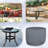 HeavyDuty Outdoor Waterproof Round Table Cover,Patio UV Resistant all weather Protection Table Cover-1361681236-1361681246