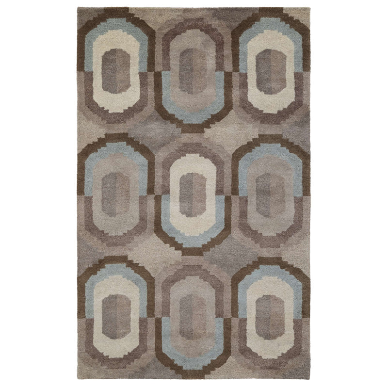 Hand Tufted Wool Azura Indoor Area Rug, Rectangle 7'6" x 9'6"