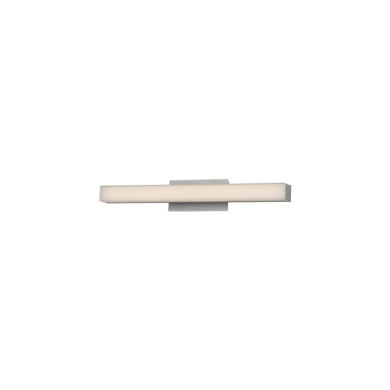 Brink 1 - Light LED Bath Bar, 2700K, Brushed Aluminum, 3.75" H x 18" W x 2.75" D