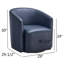 Fauteuil demi-tonneau pivotant Midnight Blue-1568354334