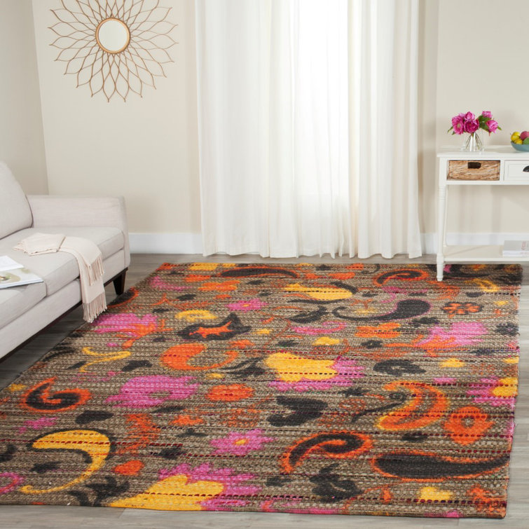 Veropeso Cedar Brook Hand Loomed Cotton Paisley Rug