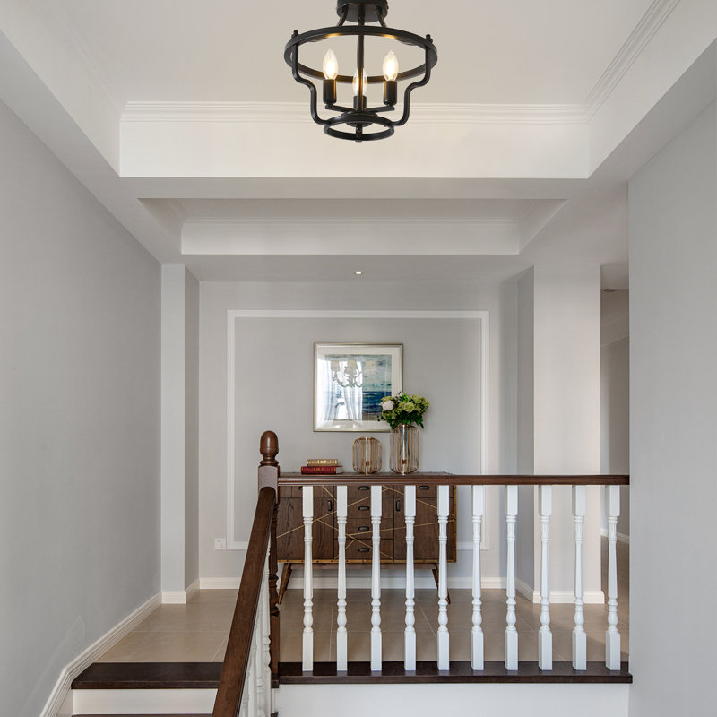 Plafonnier semi-encastré 3 lumières 3 lumières 