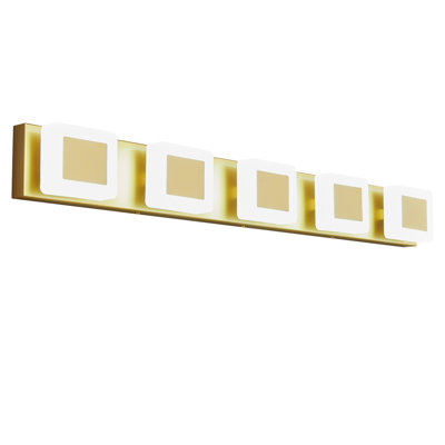 Luminaires de salle de bain modernes à DEL sur miroir en acrylique à intensité variable