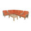 Luxe Outdoor 7 - Piece Teak Conversation Set
