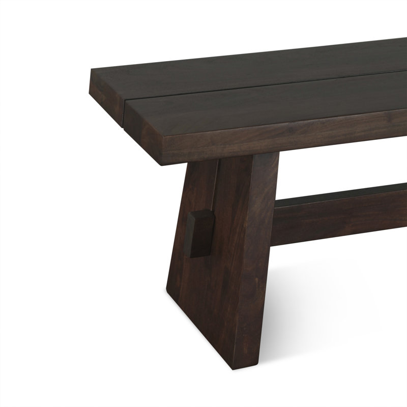 Acadia 79" Bench In Coffee Bean, Brown