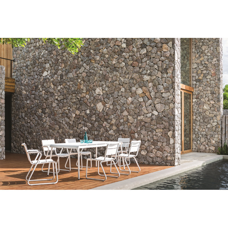 Corail Outdoor Dining Table, Pastel Blue
