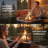 Modern Square Concrete Wood-Burning Fire Pit | No Assembly Needed | Spark Screen & Poker Included | Perfect Outdoor Gatherings