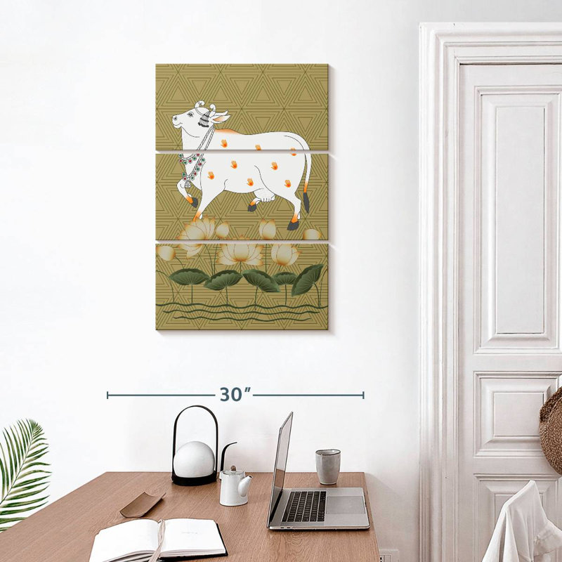 Brampt Framed Cow, 32" H x 20" W