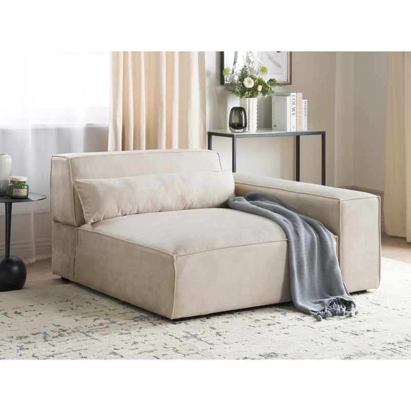 Boleslovas Upholstered Accent Chair, Beige