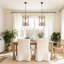 Lustre moderne de style ferme à 3 lumières Geesa Howington, à intensité variable, avec cage cylindrique en faux bois et noir, pour hall d'entrée