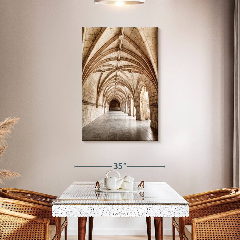 Aime Jeronimos Monastery Corridor, 45" H x 30" W
