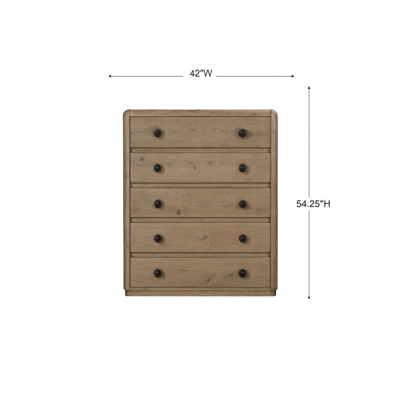 Commode en chêne noueux anglais