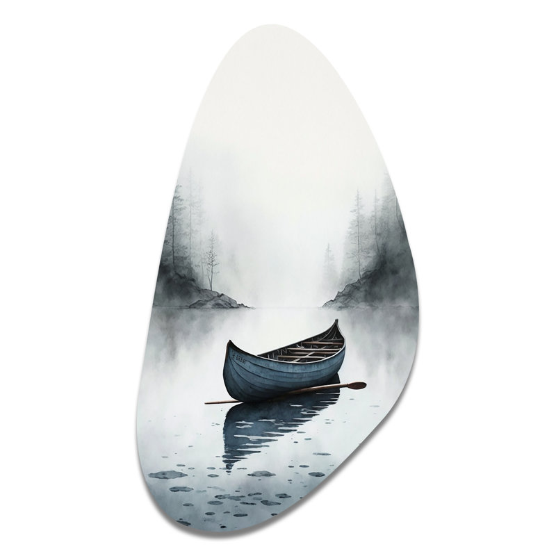 Amear - Décoration murale irrégulière en métal Coastal Boat Fall, H 31 po x l 17 po