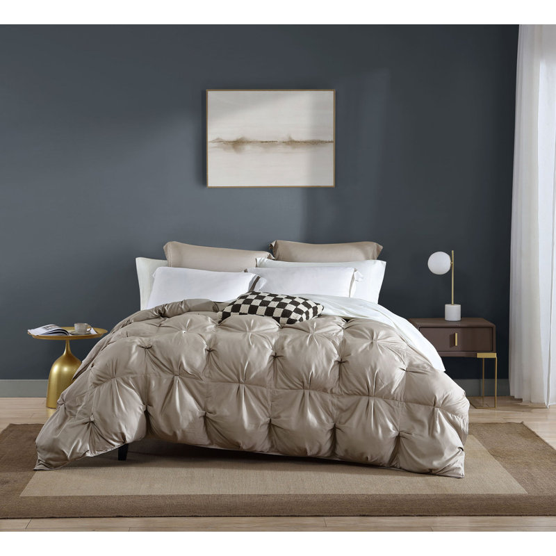 Taupe Viscose Bamboo Full Comforter with Recycled Filling