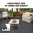 Interlocking Deck Tiles 10 Pack 12"X12" Plastic For Porch Dark Grey