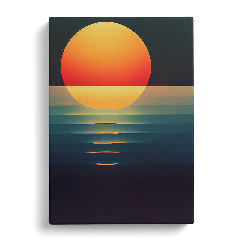 Contemporary Sun Art Vol.3 - Wrapped Canvas, 50cm H x 35cm W x 3cm D