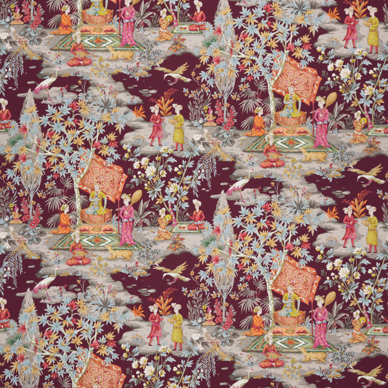 Baret Lodi Garden 100% Cotton Fabric, Plum