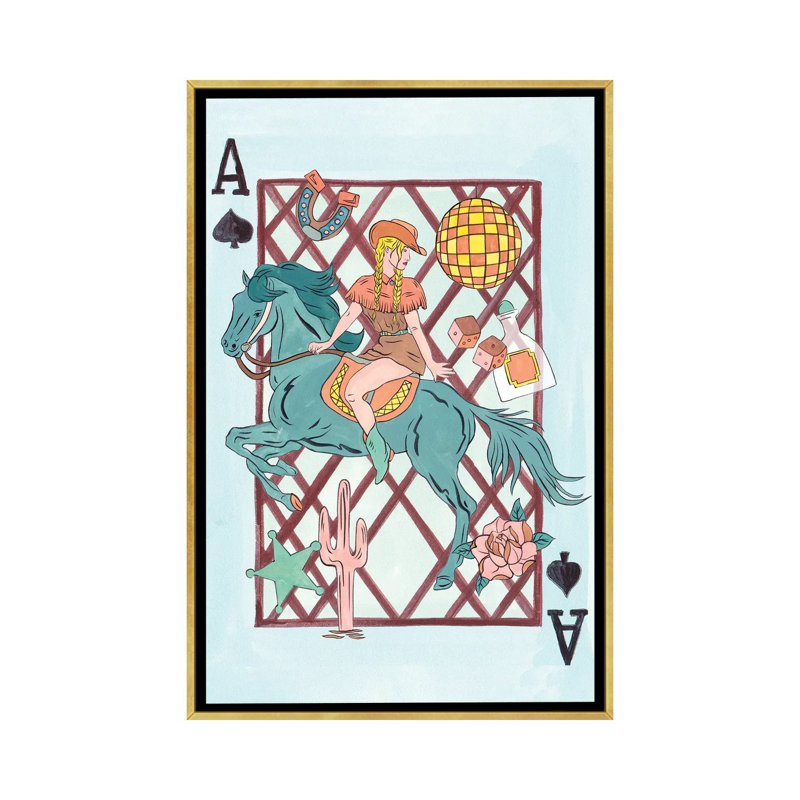 Range Rider IV - reproduction d'art murale - toile encadrée, H 26 po x l 18 po, Toile à cadre flottant sans passe-partout