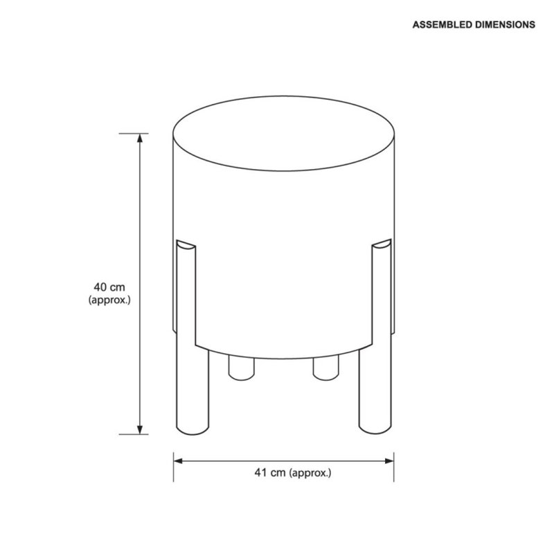 Manufactured Wood Accent Stool