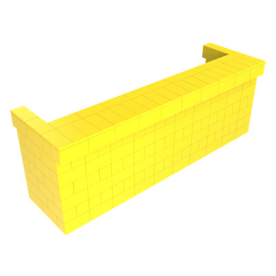 Ensemble de bar et de comptoir en porte-à-faux 120 po EverBlock