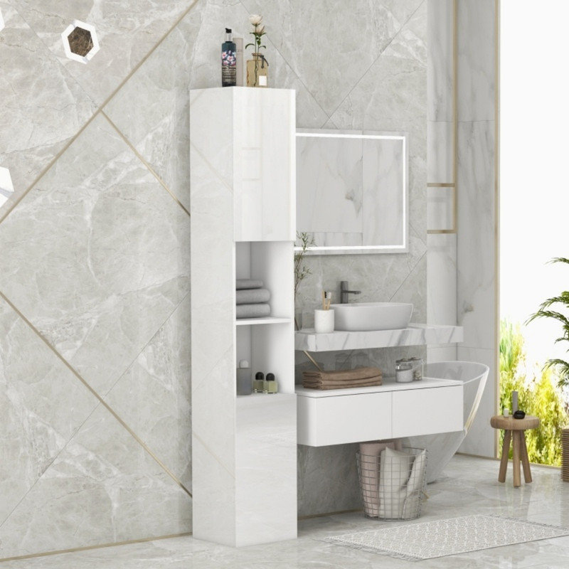 MDF / Particle Board Freestanding Linen Cabinet