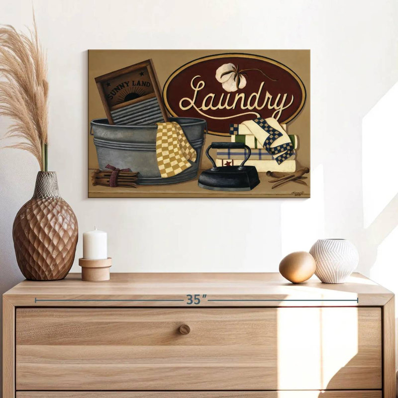 Tergel Vintage Laundry, 8" H x 12" W