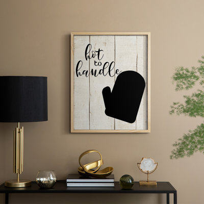 Hot To Handle Framed Print - Solid Wood