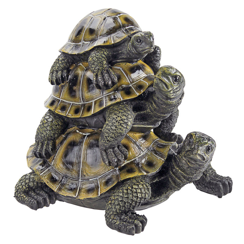 Statue Three Stacked Up Turtles