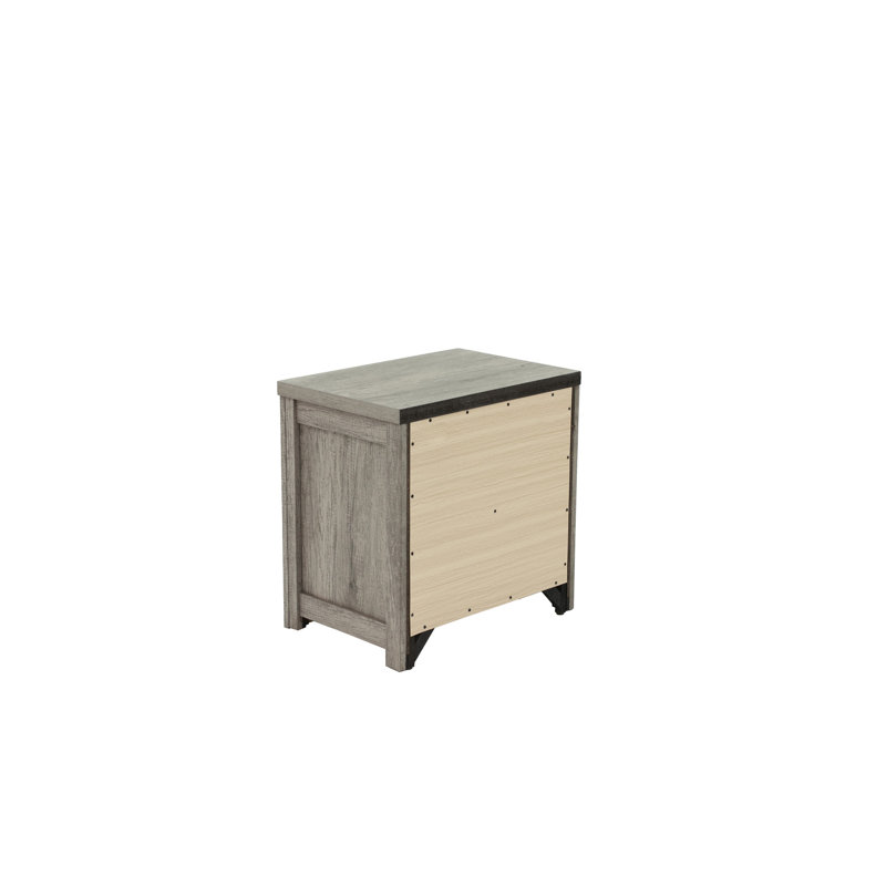 Table de chevet avec 2 tiroirs