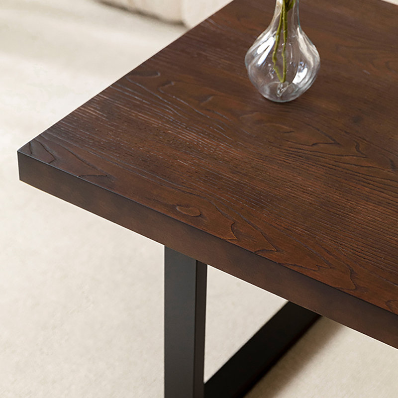 American rectangular end table, 17.7" H x 63" L x 27.6" W