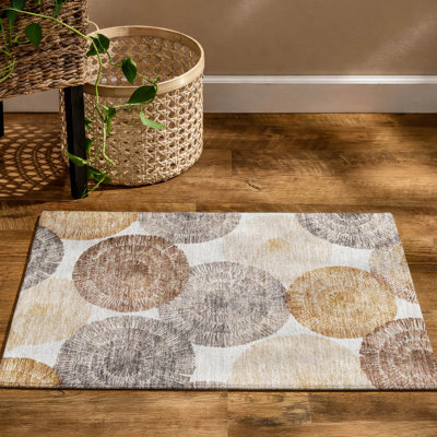 Premium Machine Washable Mayfield AMF2351 Abstract Rug