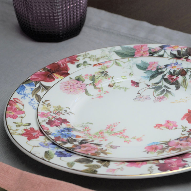 Ensemble de 4 assiettes à salade 8 po Grace Blue