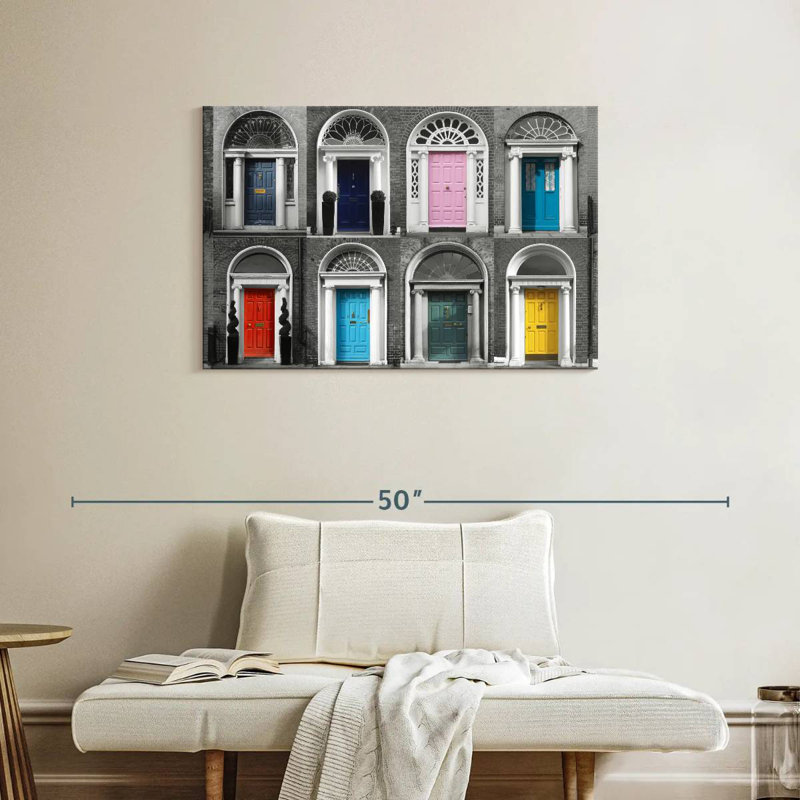 Lilian Colorful Georgian Doors, H 24 po x l 36 po