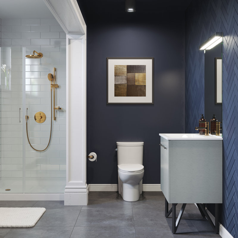 Voltaire 48" x 36" Single-Threshold, Shower Base, White, Left
