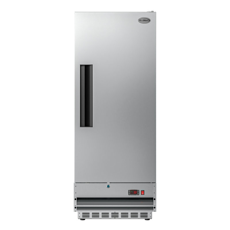 25 in. Commercial Stainless Steel 1-Door Reach-In Refrigerator, 12 cu. ft. RIR-1D-SS12C