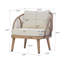 Fauteuil club d'extérieur en bois d'acacia Charles-124192017