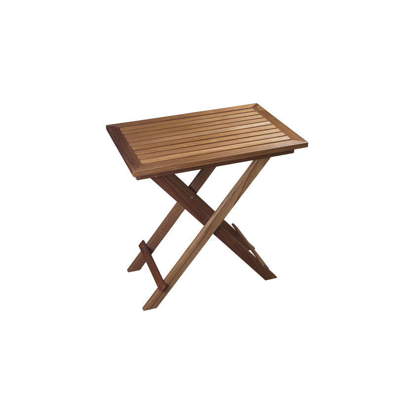 Table bistro rectangulaire en teck