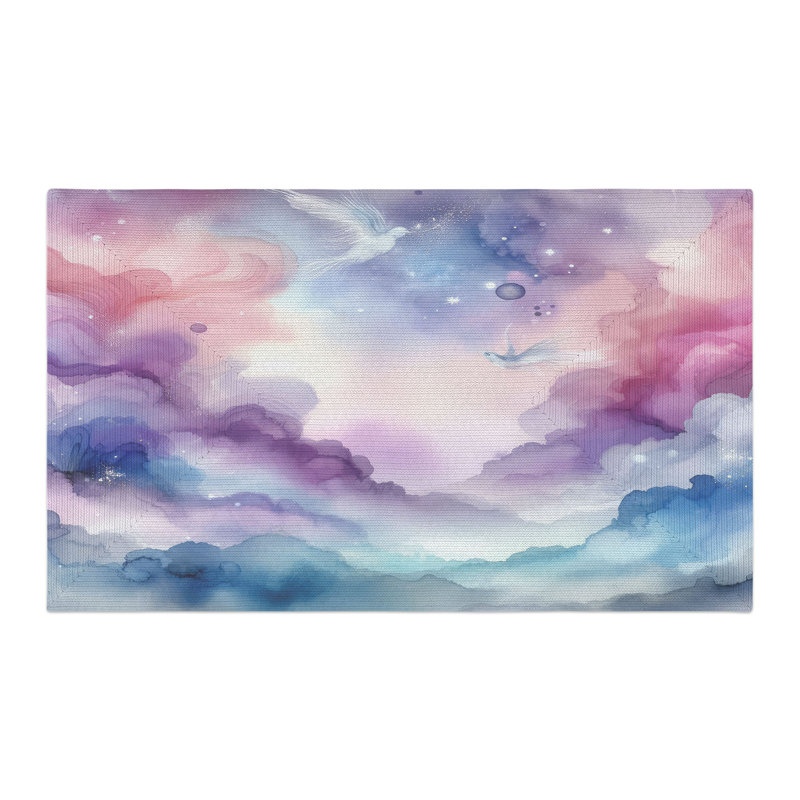 Tapis tressé Ethereal Waves, Rectangulaire 3 pi x 5 pi