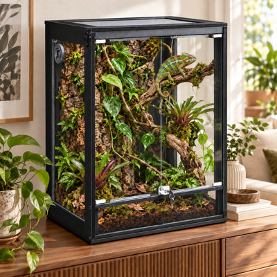 63 Gallon Reptile Tank for Lizards, Gecko, Bearded Dragon