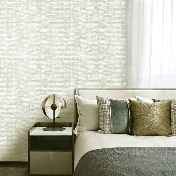 Elegance 10m x 53cm Glitter Wallpaper Roll, Silver Grey