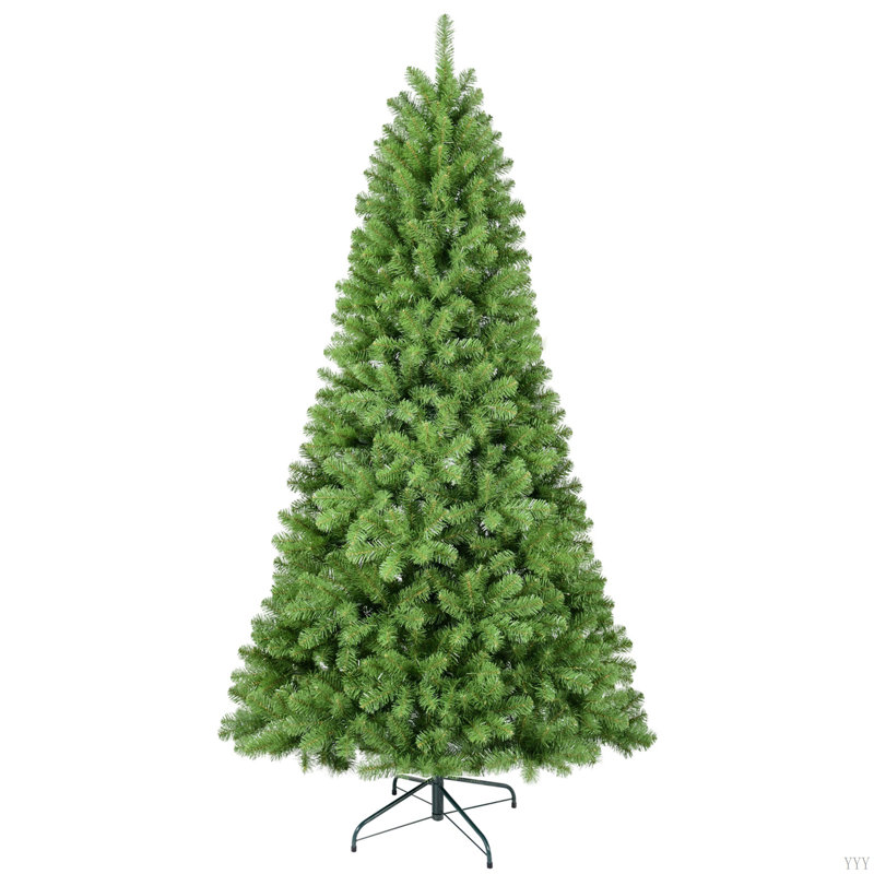 Arbre de Noël avec fil mémoire, arbre en PVC artificiel à charnière, arbre de Noël vert facile à installer pour la décoration intérieure des Fêtes