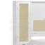 Lit simple en bois avec casiers de rangement, tiroir et tablette de tête de lit, lit plateforme multifonctionnel avec rotin naturel