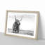 Highland Cow in Abstract - Framed Print-55763257-55763261