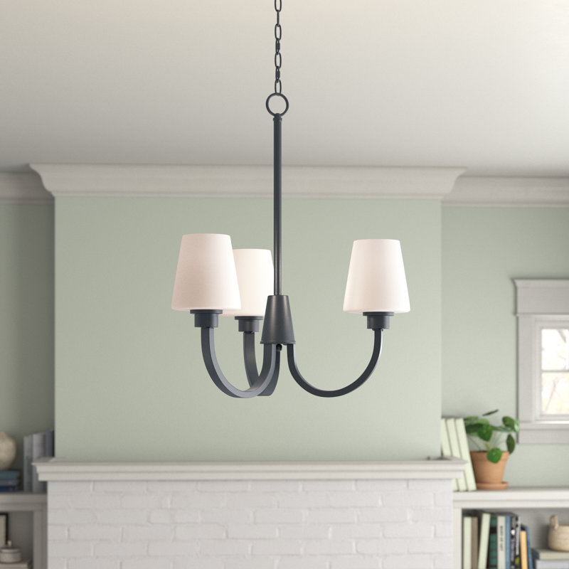 Bottorff 3 - Light Dimmable Classic / Traditional Chandelier, Black