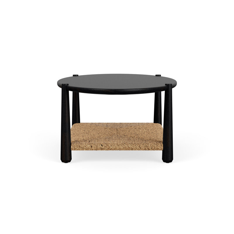 Black Oak and Rope Coffee Table