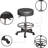 Karsson Luxton Ergonomic Rolling Stool-Double Padding-Memory Foam Adjustable Spa Stool, Desk Stool